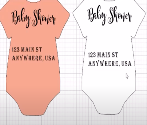 Cricut baby shower designs 